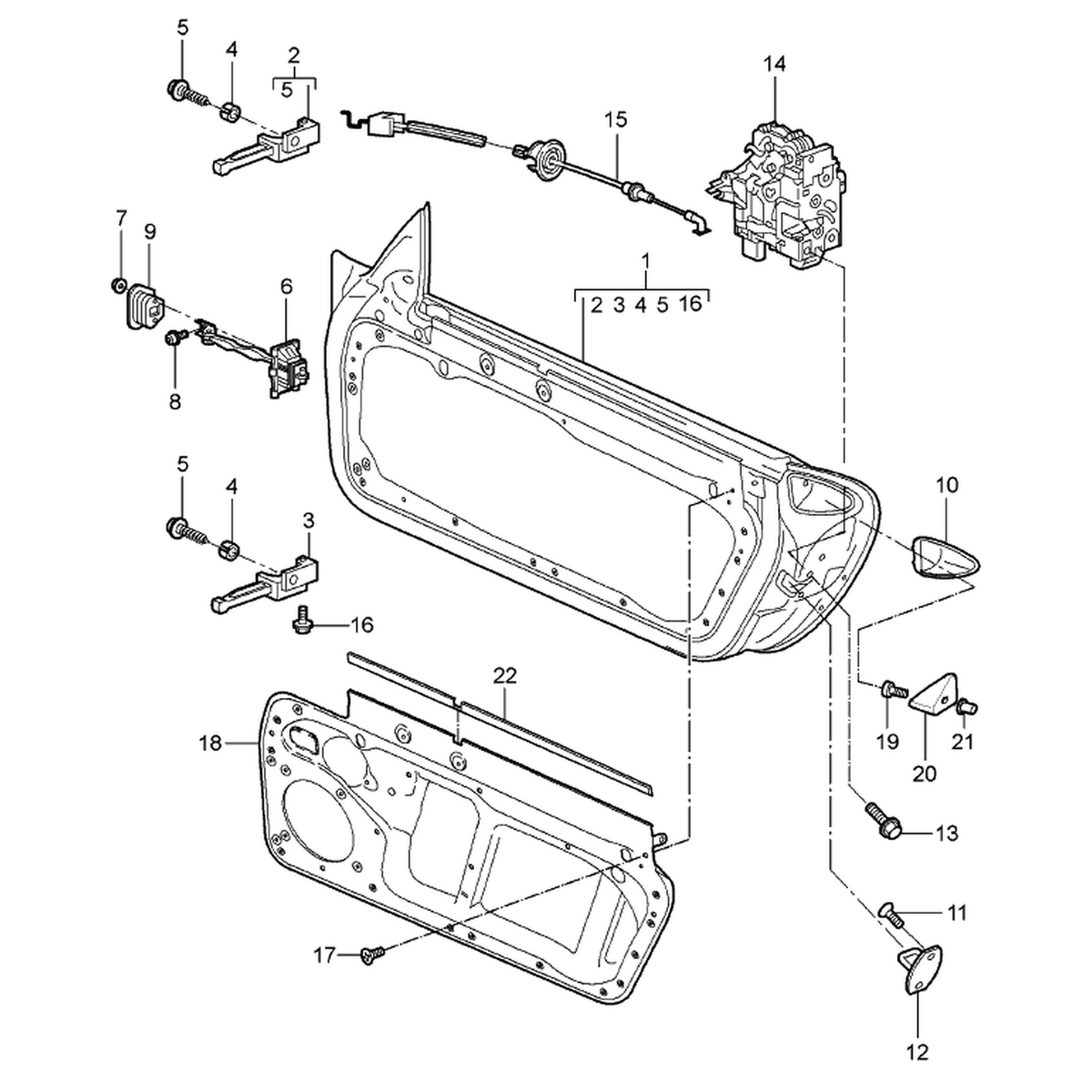 Door strip – Porsche Boxster/Cayman