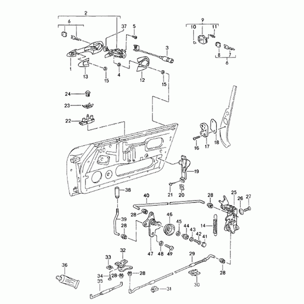 Türgriff (außen) | Porsche 993 | Porsche Originalteil