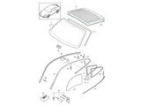 Rear window seal | Porsche 997 | Genuine Porsche Part – image 3