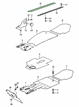 Door Sill Protector, Black Rubber | Porsche 911 (1965–1989) / 964 / 993 | Genuine Porsche Part – image 2