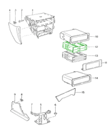 Cassette box for front centre console | Porsche 996 / Boxster 986 | Genuine Porsche Part – image 2