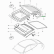 Stabilus Tailgate Struts. Porsche 996 Targa