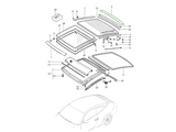 Glass roof rear trim cover | Porsche 997 Targa | Genuine Porsche Part – image 4
