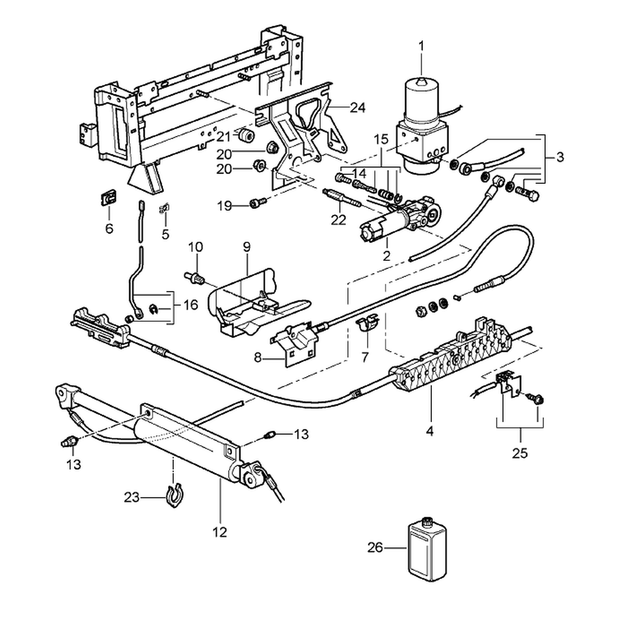 Cabriolet-Verdeck-Reparatursatz. Porsche 996 / 997 (Porsche Original)