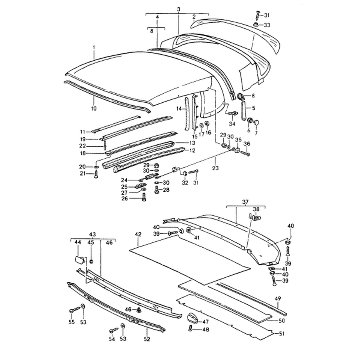 Spannkabel für Cabriolet-Verdeck | Porsche 911 / 964 | Porsche Original