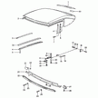 Convertible Top Seal, Transverse | Porsche 993 | Genuine Porsche