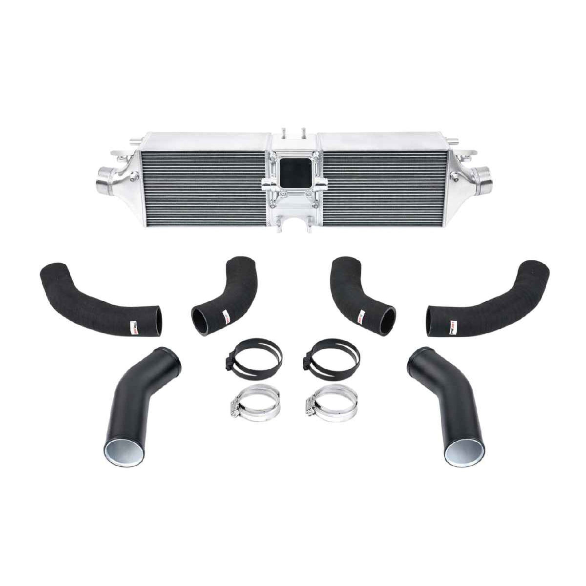 Hochleistungs-Ladeluftkühler und Druckrohrsatz aus Aluminium. Passend.1 Carrera / S / 4 / 4S / GTS Porsche 992