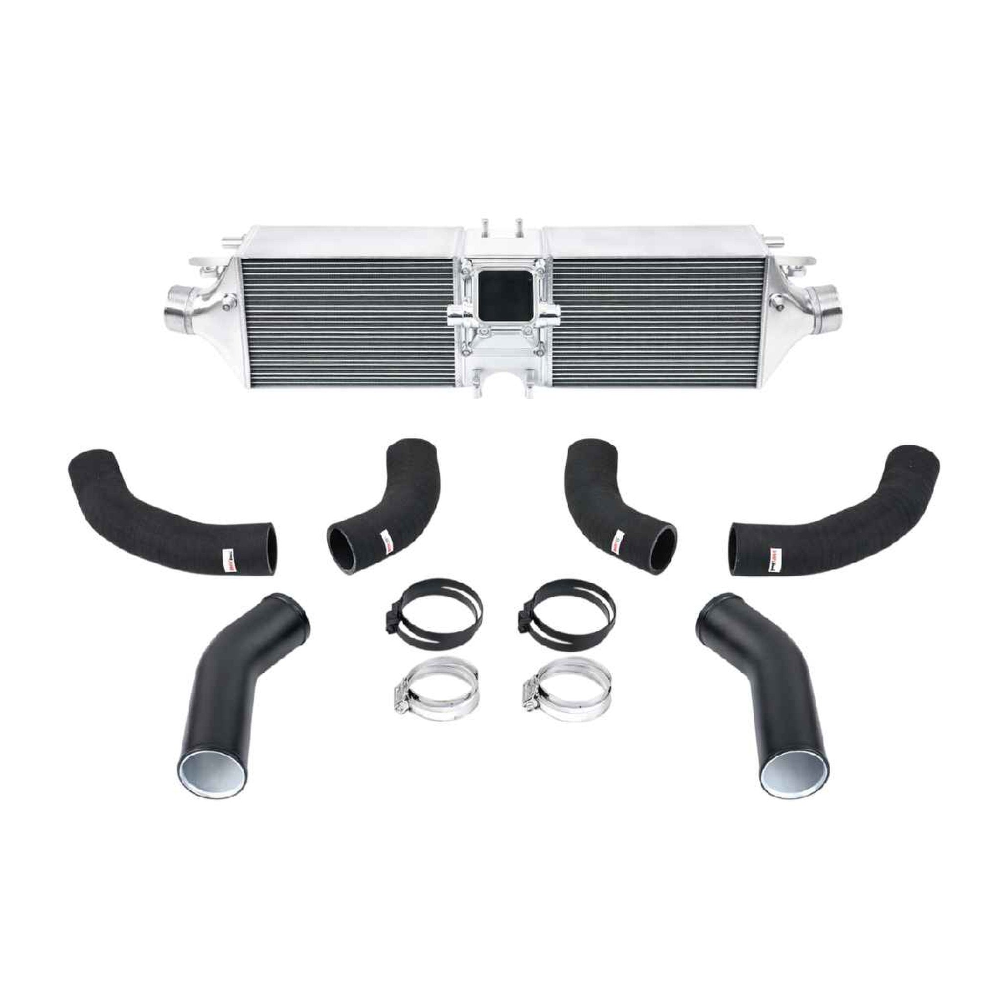 High-performance intercooler and aluminum charge pipe kit. Fits 992.1 Carrera / S / 4 / 4S / GTS Porsche