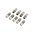 LED bulbs for dashboard, 9-piece set BA7S Vintage White