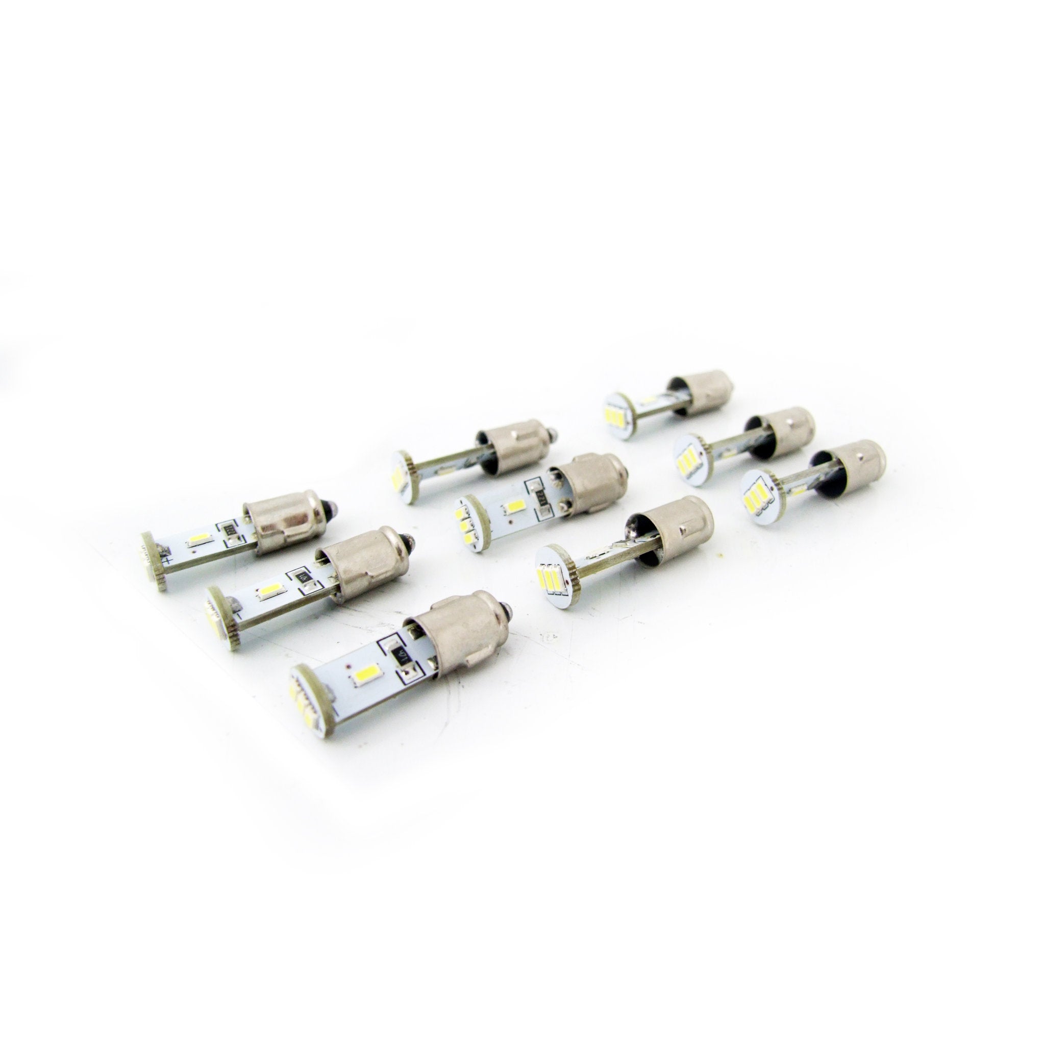 LED Bulbs Dashboard 9-piece Set BA7S Vintage White | OEM