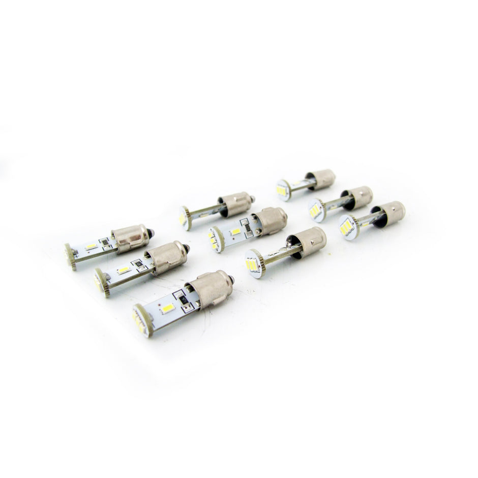 LED Bulbs Dashboard 9-piece Set BA7S Vintage White | OEM