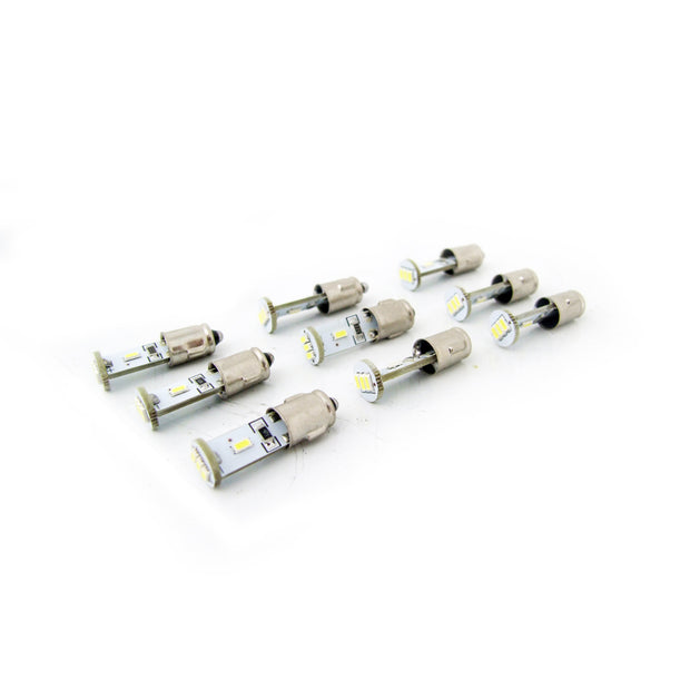LED Bulbs Dashboard 9-piece Set BA7S Vintage White | OEM