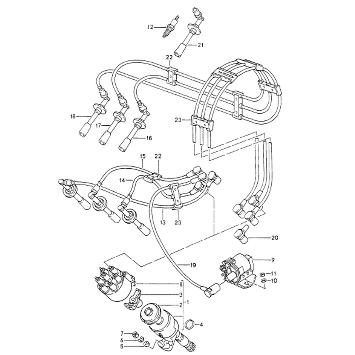 Porsche Original – Verteiler Porsche 964 Turbo (965)