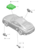 Airbag-Steuergerät | Porsche 991.1 / Boxster 981 / Cayman 981 | Porsche Originalteil – Bild 4