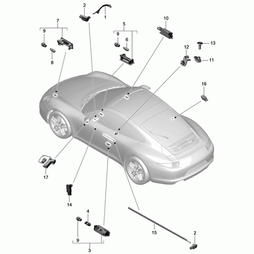 Fußraumlampe 5W – Porsche Boxster/Cayman