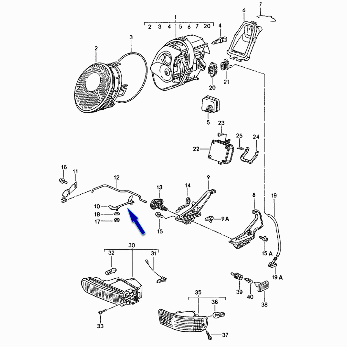 Headlight Bracket Guide | Porsche 993 | Porsche Original