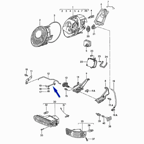 Headlight Bracket Guide | Porsche 993 | Porsche Original