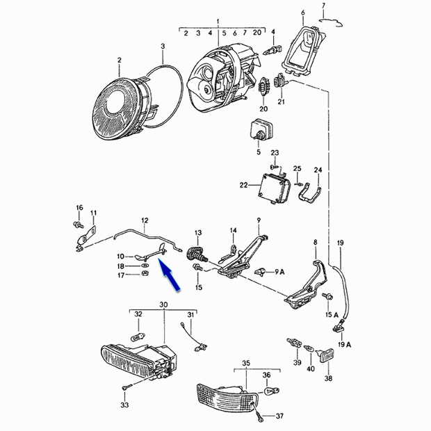 Headlight Bracket Guide | Porsche 993 | Porsche Original
