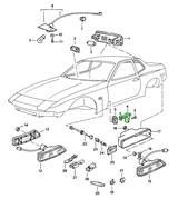 Door contact switch, 1-pin | Porsche 914 / 924 / 944 / 968 – image 3