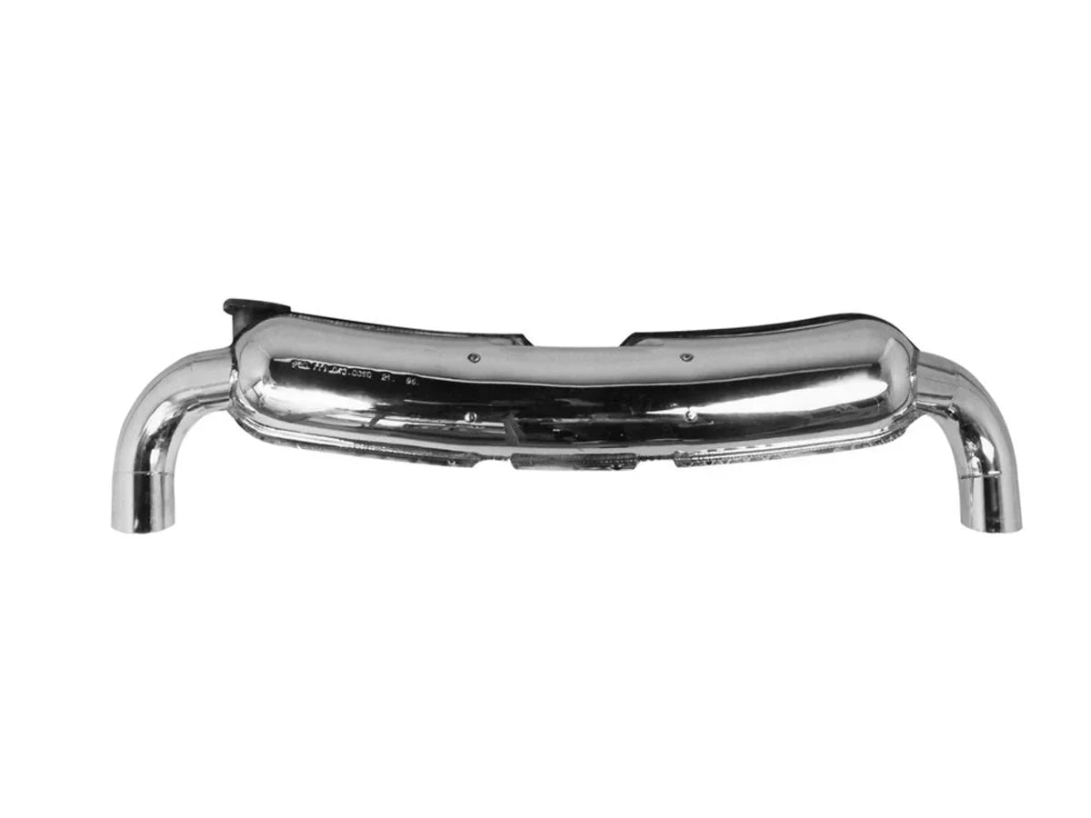 Sportauspuff aus Edelstahl mit großem 84mm Twin Ausgang 1974-89