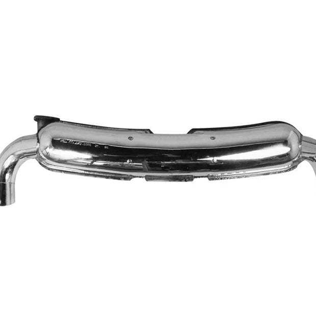 Sportauspuff aus Edelstahl mit großem 84mm Twin Ausgang 1974-89