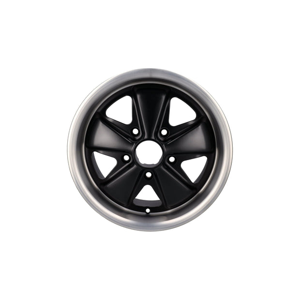 15" Fuchs Style Alufelge 6.0J ET36 Schwarz 5x130