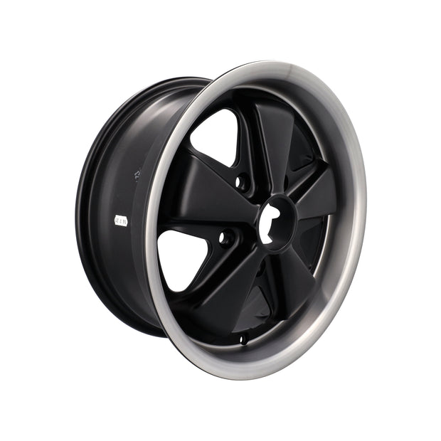Alufelge 15 Zoll 6,0J ET36, schwarz, 5-Speichen-Design, 5×130 (Ausführung A)