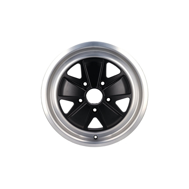 16" Fuchs Style Alufelge 6.0J ET36 Schwarz 5x130
