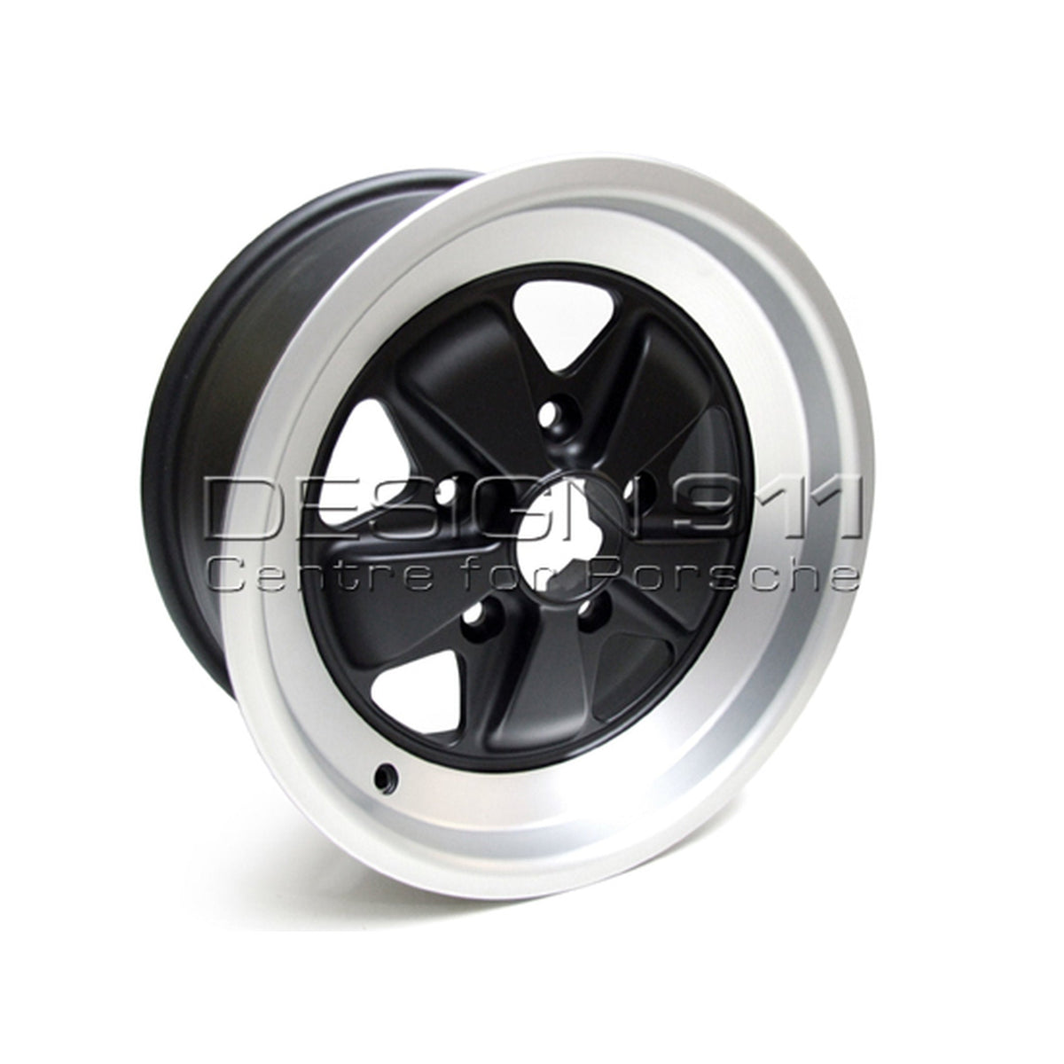 Alufelge 15 Zoll 7,0J ET23, schwarz, 5-Speichen-Design, 5×130