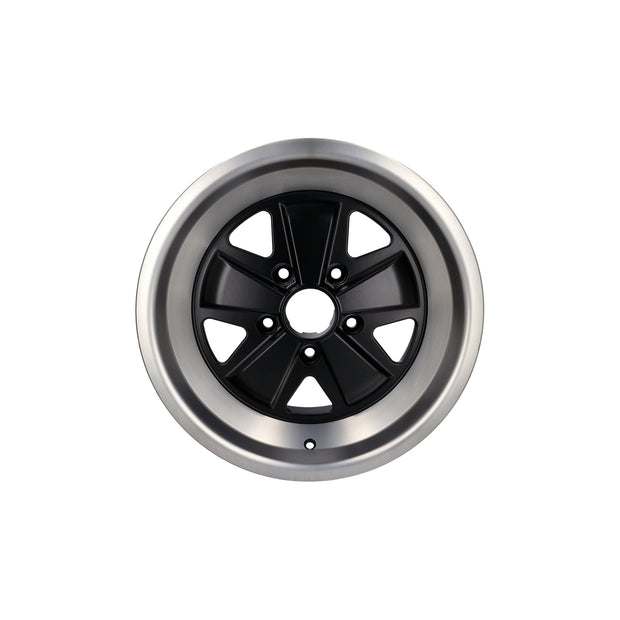 16" Fuchs Style Alufelge 8.0J ET10.6 Schwarz 5x130