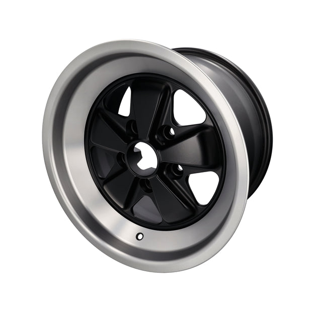 Alufelge 16 Zoll 9,0J ET15, schwarz, 5-Speichen-Design, 5×130