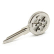 Key Blank Fuch-Style Silver | Porsche 911 1965 – 1989 / 964 / 993 | OEM