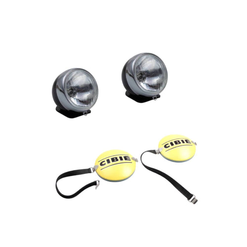 Auxiliary Headlight Set (Cibie Style, LHD) with Covers | Porsche 911