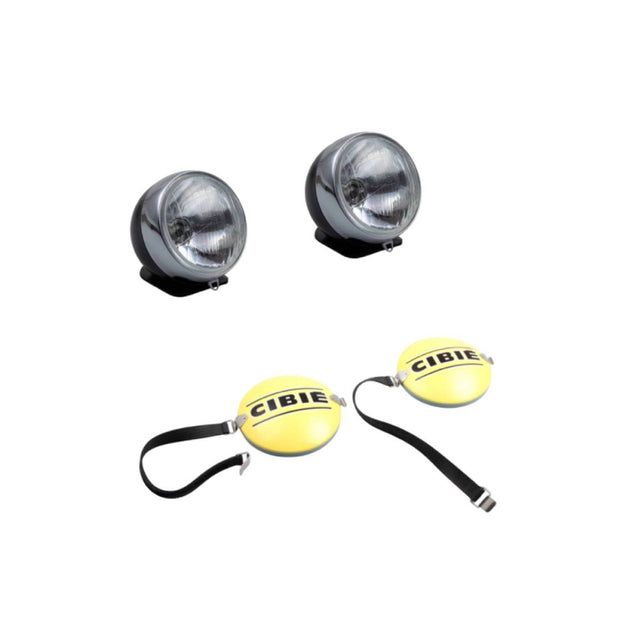 Auxiliary Headlight Set (Cibie Style, LHD) with Covers | Porsche 911