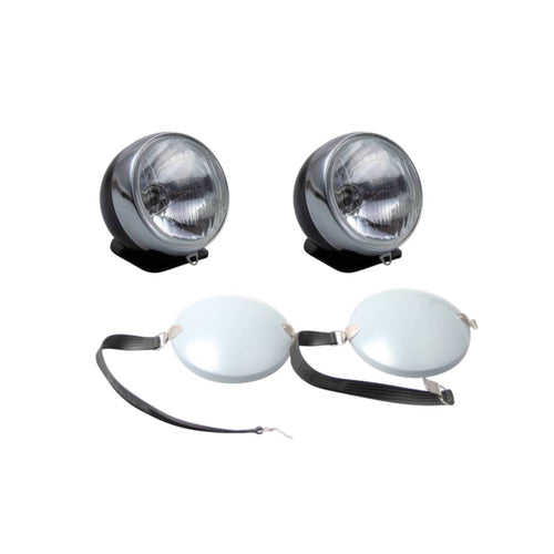Auxiliary Headlight Set (Cibie Style, LHD) with Unpainted Covers | Porsche 911