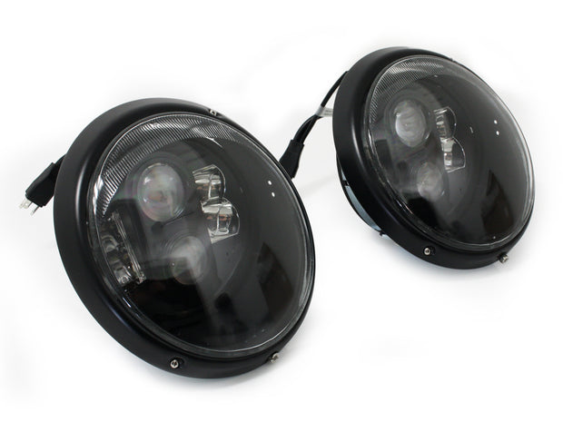 LED-Scheinwerfer „Black Edition“ – Klarglas LHD für Porsche 911 / 964