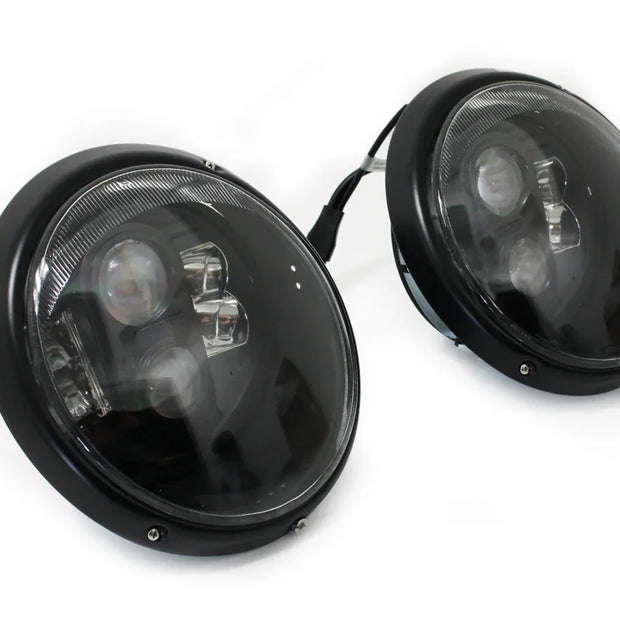 LED Scheinwerfer Black Edition Klarglas für Porsche 911 964_1