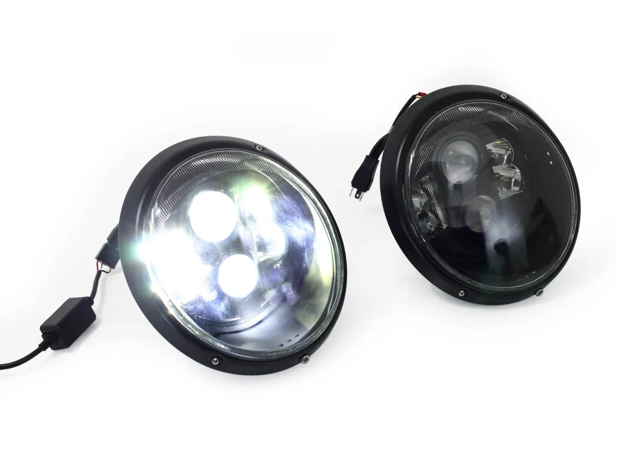 LED Scheinwerfer Black Edition Klarglas für Porsche 911 964_2