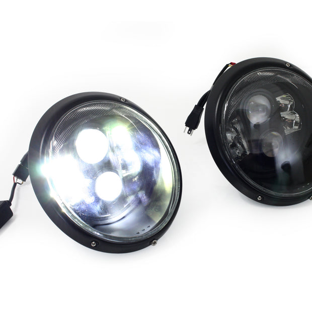 LED-Scheinwerfer „Black Edition“ – Klarglas LHD für Porsche 911 / 964