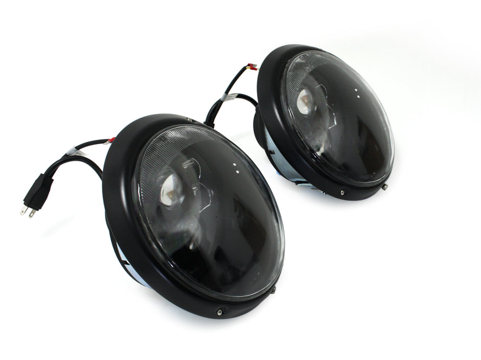 LED-Scheinwerfer „Black Edition“ – Klarglas LHD für Porsche 911 / 964