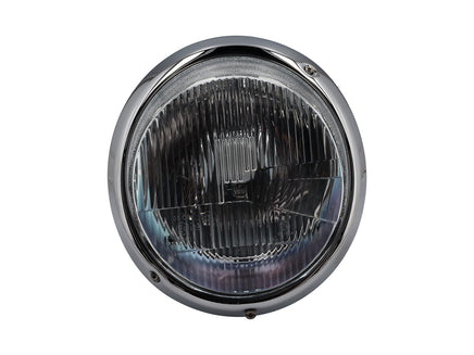 Headlights with chrome bezel for Porsche 911/964, LHD (non-leveling)