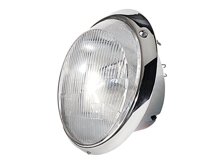 Headlight with chrome cover – Porsche 911/964, LHD (original part)