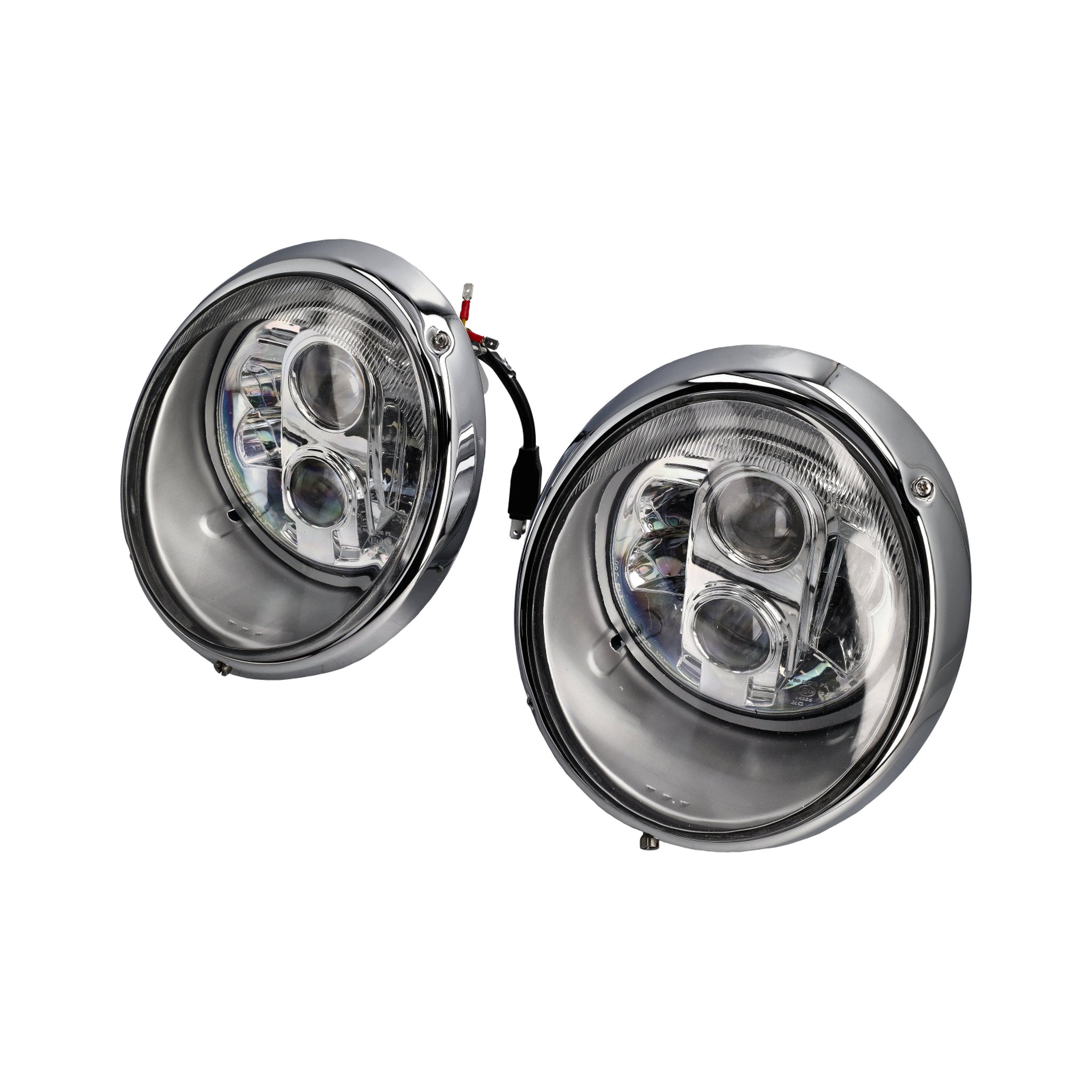 LED H4 Headlights RHD Clear Glass Porsche 911 / 964