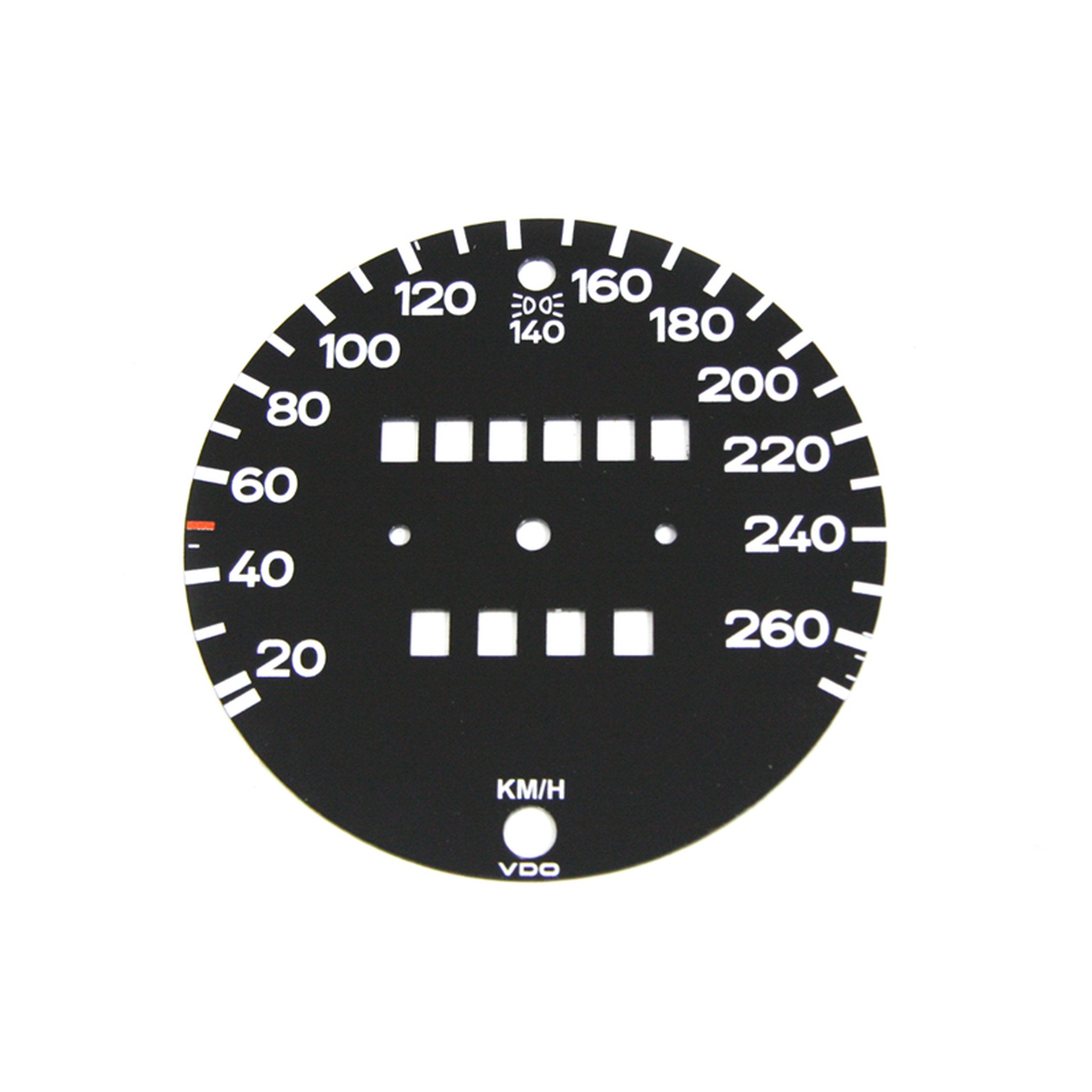 Tacho-Zifferblatt schwarz MPH-auf-km/h-Umbau | Porsche 911 G 1974 – 1984 | OEM