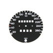 Tacho-Zifferblatt schwarz MPH-auf-km/h-Umbau | Porsche 911 G 1974 – 1984 | OEM