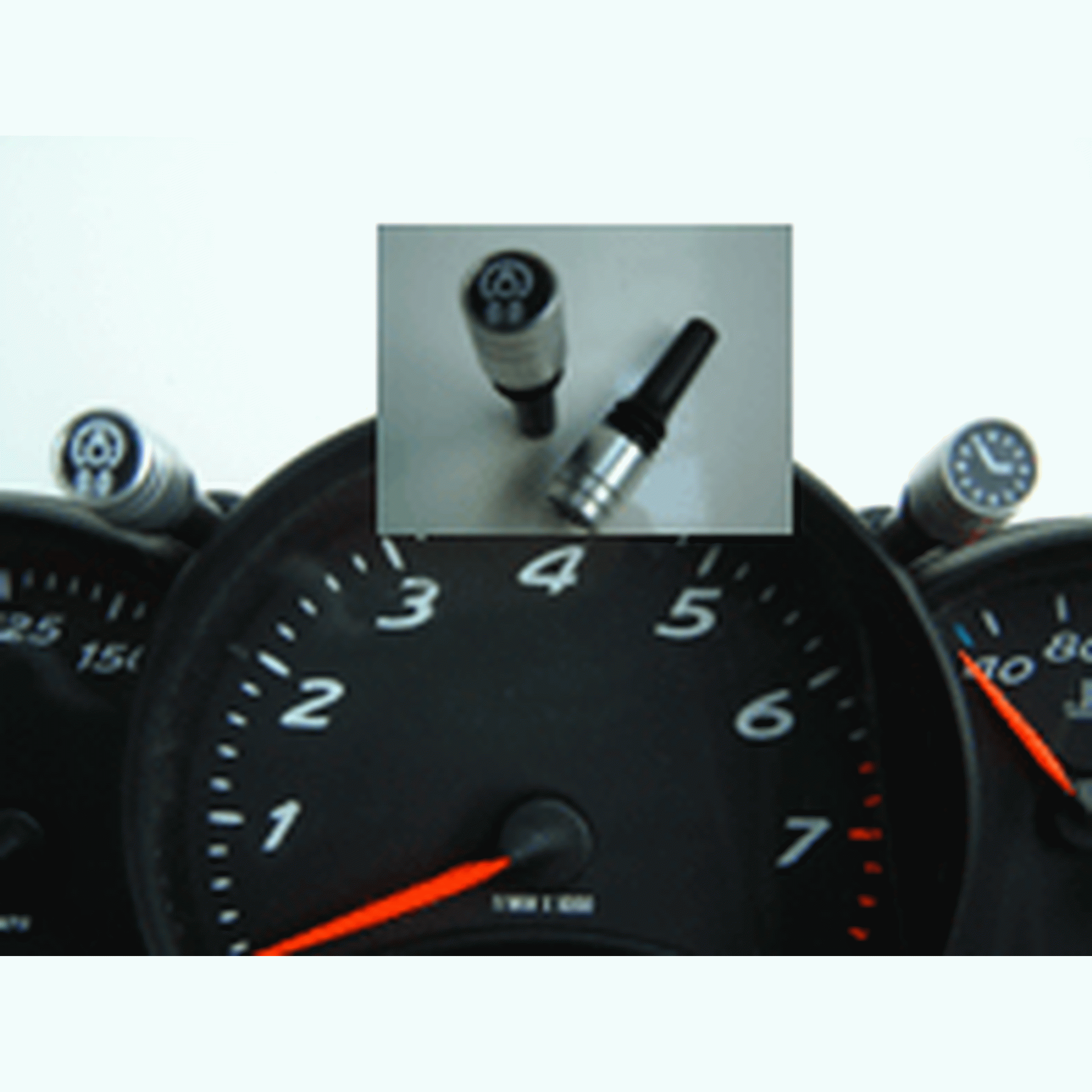 Uhren- und Alu-Druckknöpfe. Porsche 996 / 986