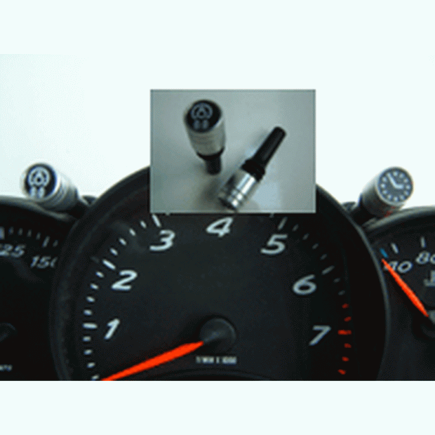 Uhren- und Alu-Druckknöpfe – Porsche Boxster/Cayman