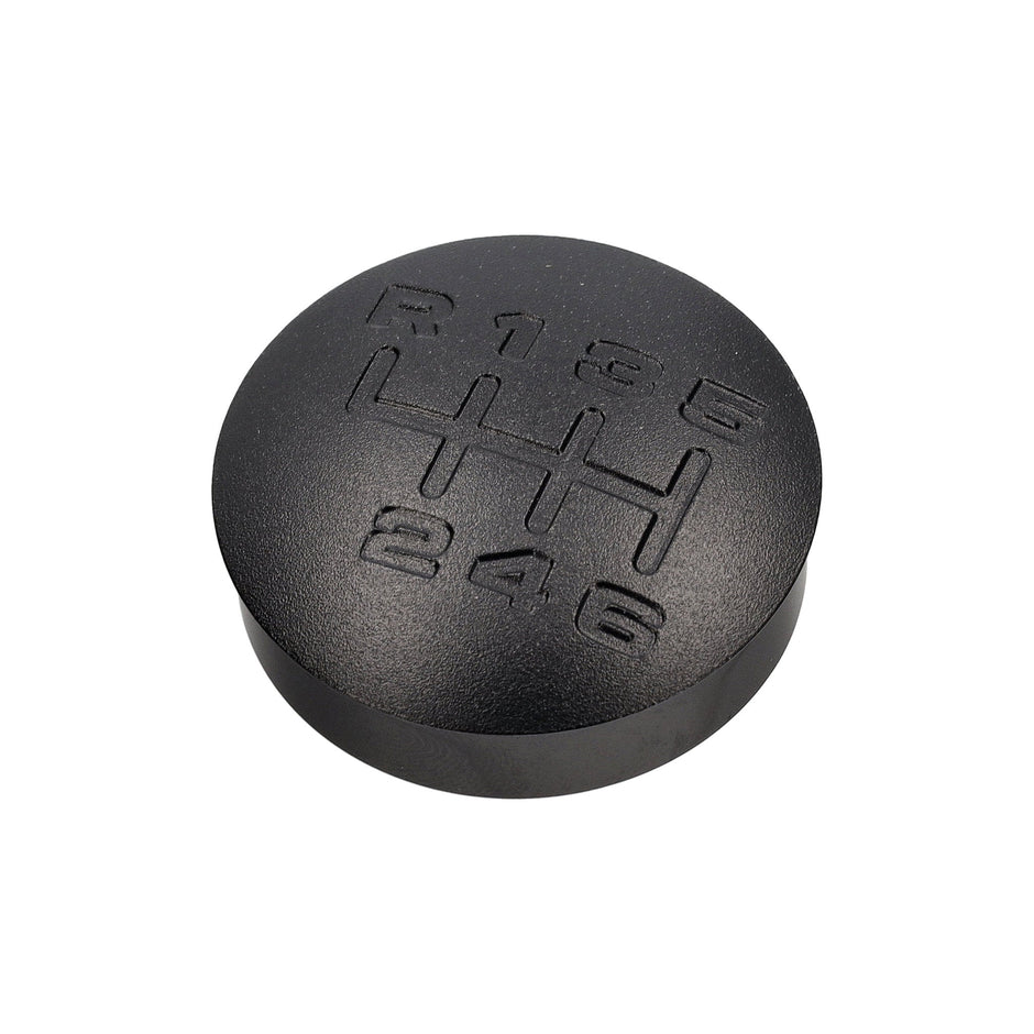 Shift Knob Insert Aluminum Engraved, Black | Porsche 968 | OEM / Original Equipment Quality