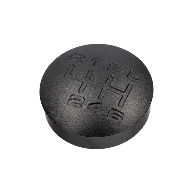 Shift Knob Insert Aluminum Engraved, Black | Porsche 968 | OEM / Original Equipment Quality