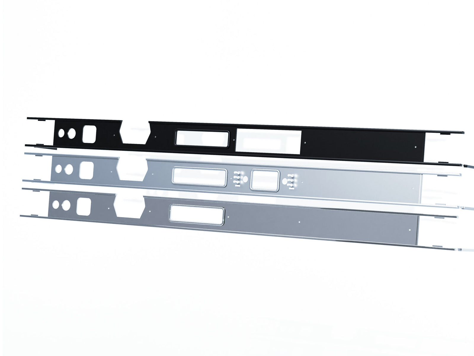 Armaturenbrett-Zierrahmen aus Aluminium – LHD (Linkslenker)